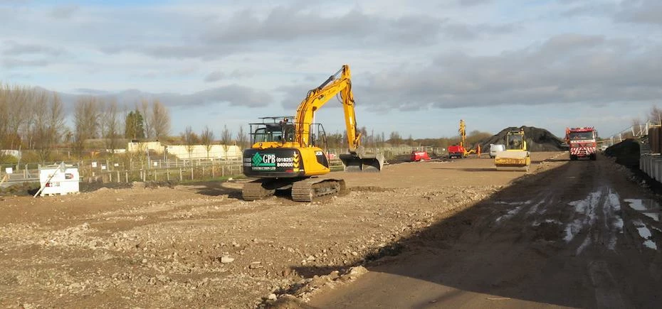 The construction site in Deal