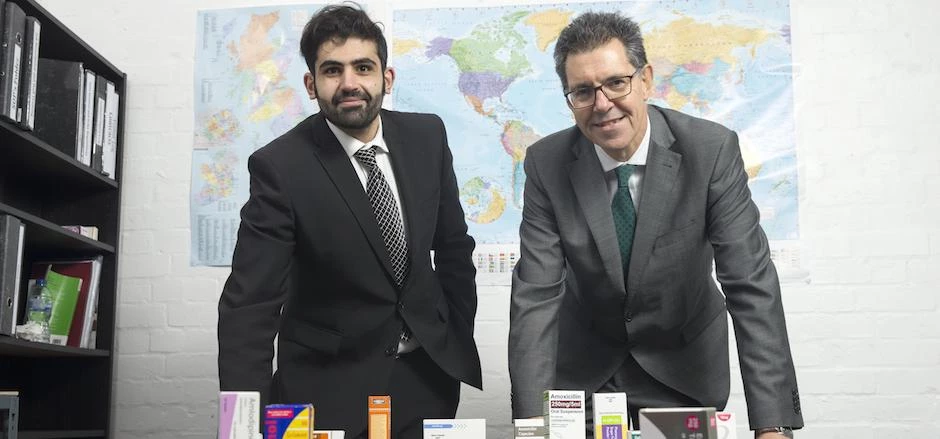 CurePharma director, Mustafa Al-Shalechy (left) with Chamber International senior export adviser, Da