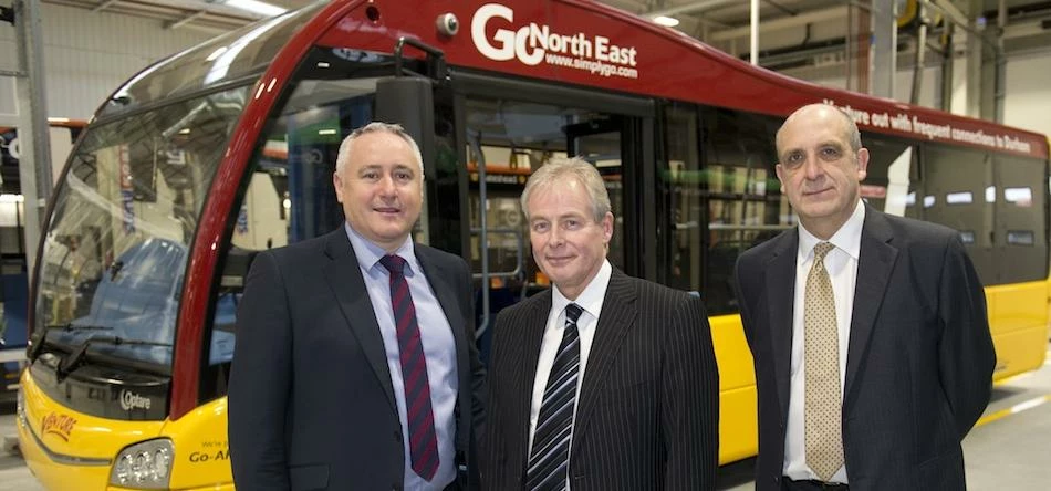 L-R: David Curry (Operations Director at GNE), Kevin Carr (MD) and Colin McPherson (Finance Director