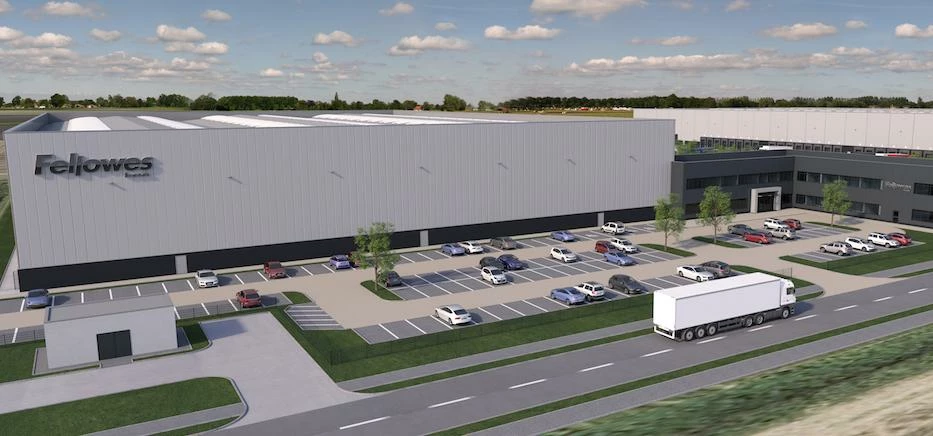 A CGI of Fellowes' premises in Doncaster's iPort development. 