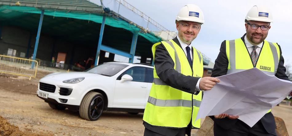 John Tordoff (left), chief executive of JCT600, and Tom Armstrong, Porsche brand director for JCT600