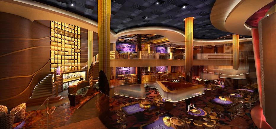 A CGI of inside ‘Victoria Gate Casino’.