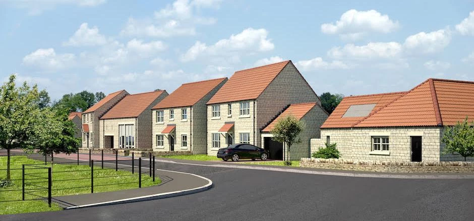 CGI of the new housing scheme at Swanland Road in Helmsley. 
