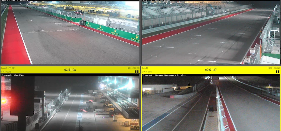 The HD cameras are used for spotting problems, monitoring performance and responding to crashes