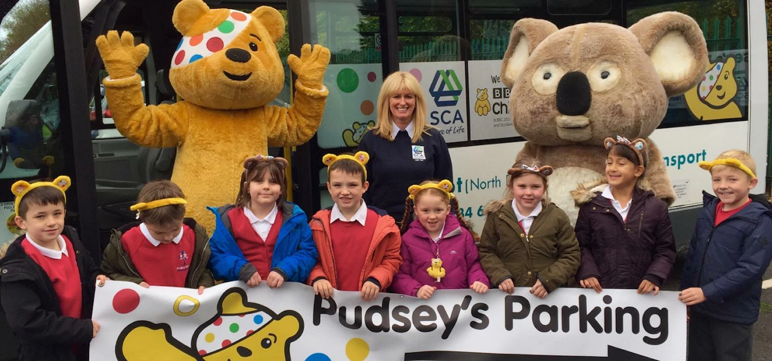 Pudsey launches the Children in Need parking shuttle