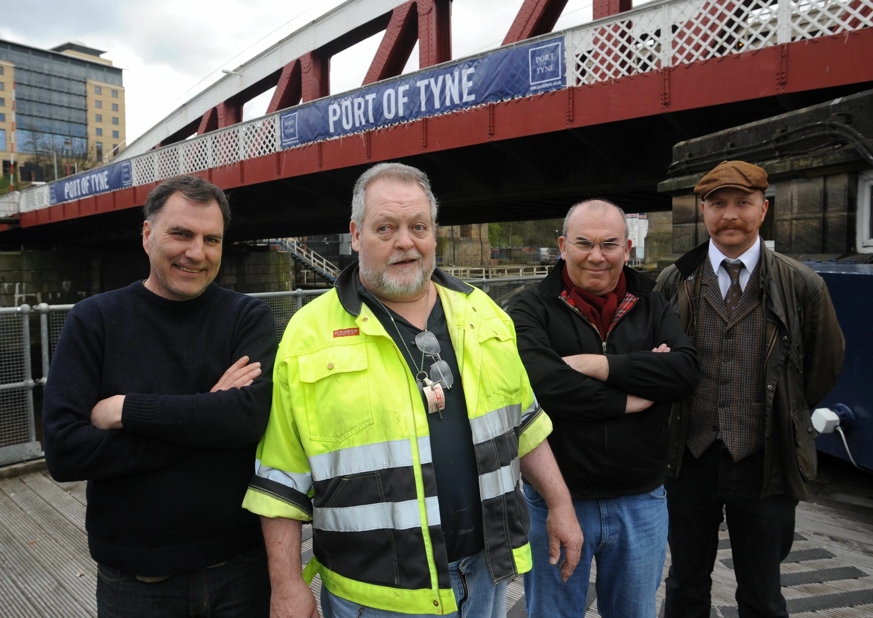Max Roberts and Creative Team visit the Swing Bridge