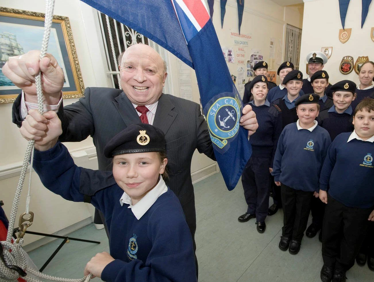 Martin Levinson and Middlesbrough Sea Cadets
