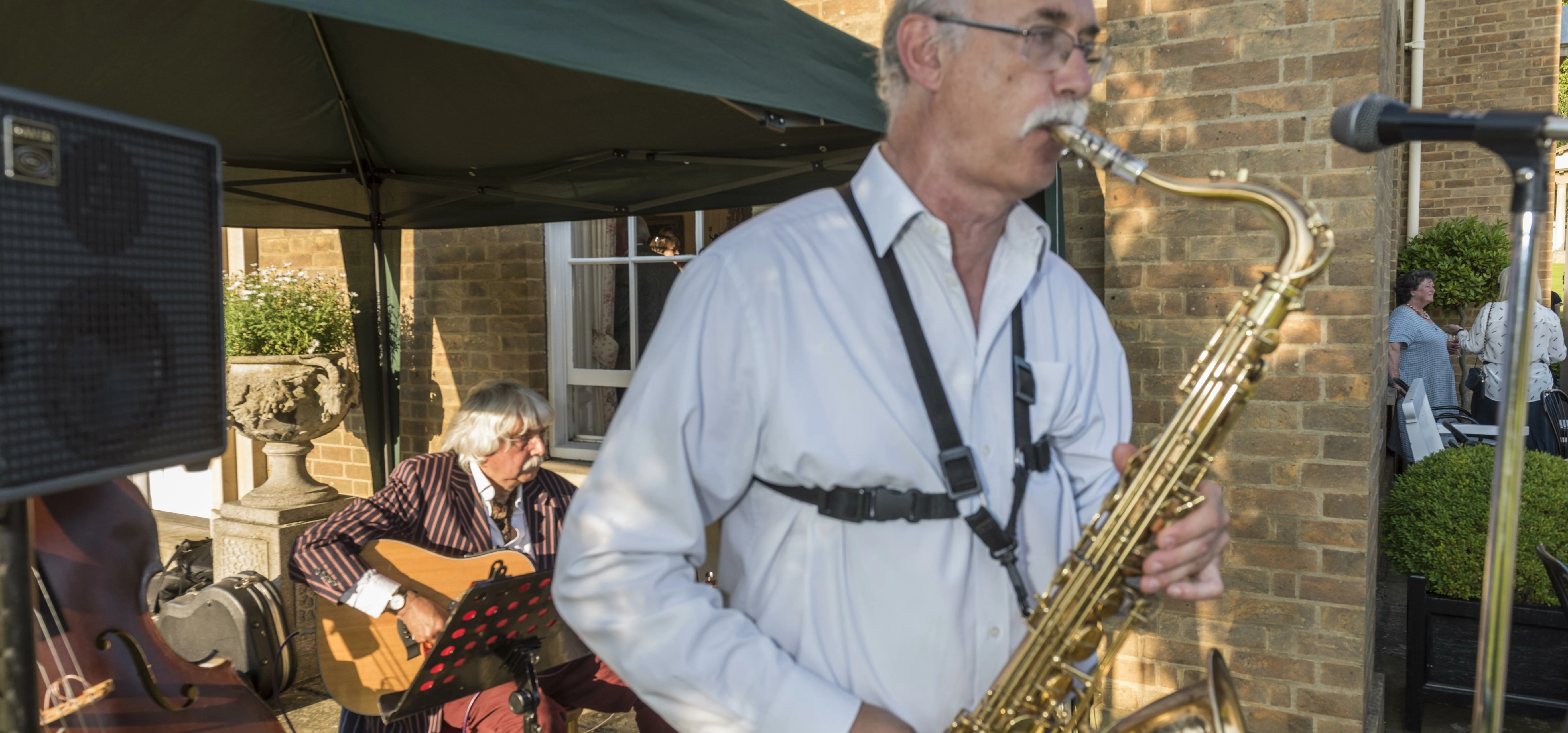 And the band plays on at the RAPt garden party at Garrowby Hall.