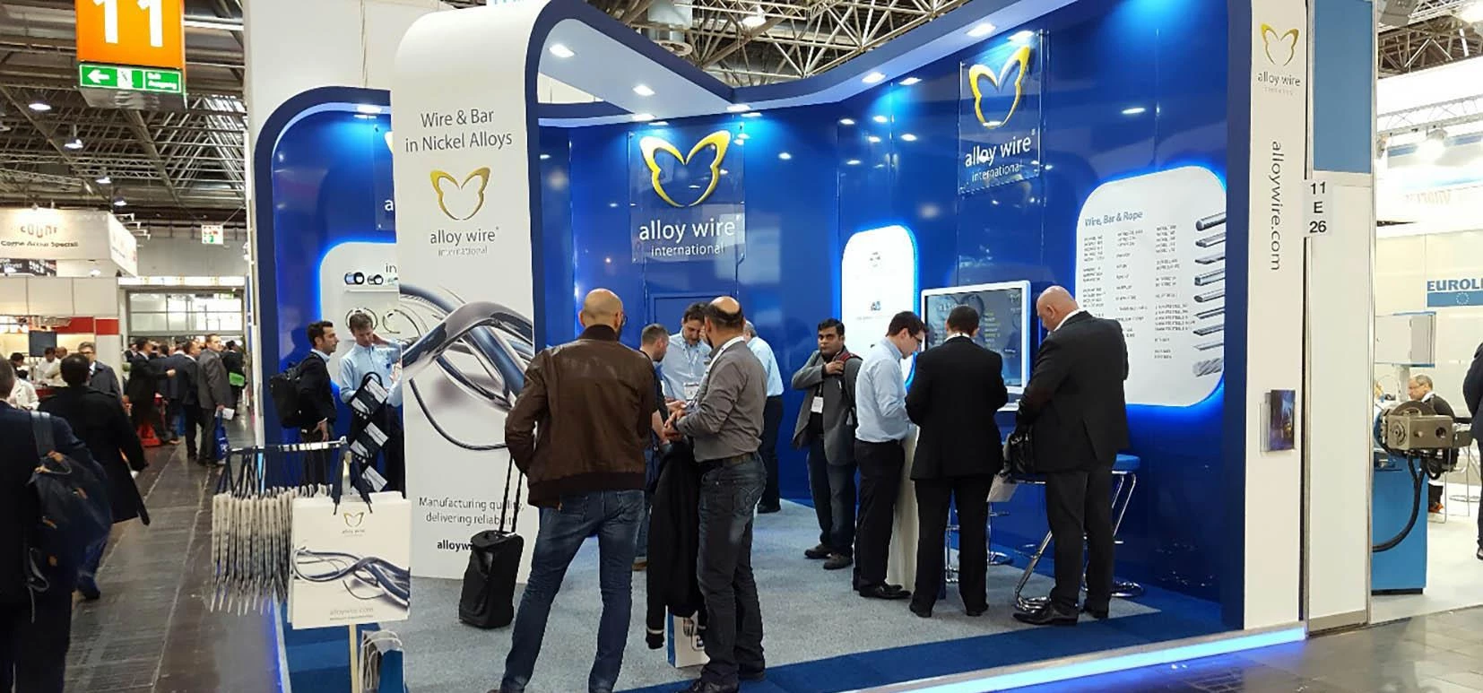 Visitors were impressed with Alloy Wire's new stand at Wire 2016