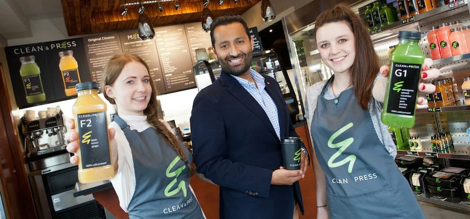 l-r: Emmie Brown; Alok Loomba; Anna Stevenson