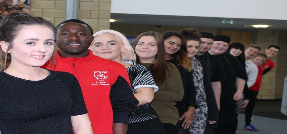 Back to work at their old school - the 12 Excelsior Academy apprentices