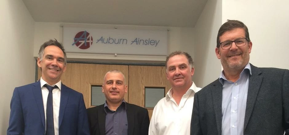 Andy Wigfield and Mark Denton of Auburn Ainsley with Andrew Allen and Robert Eaton of ARBA Group.