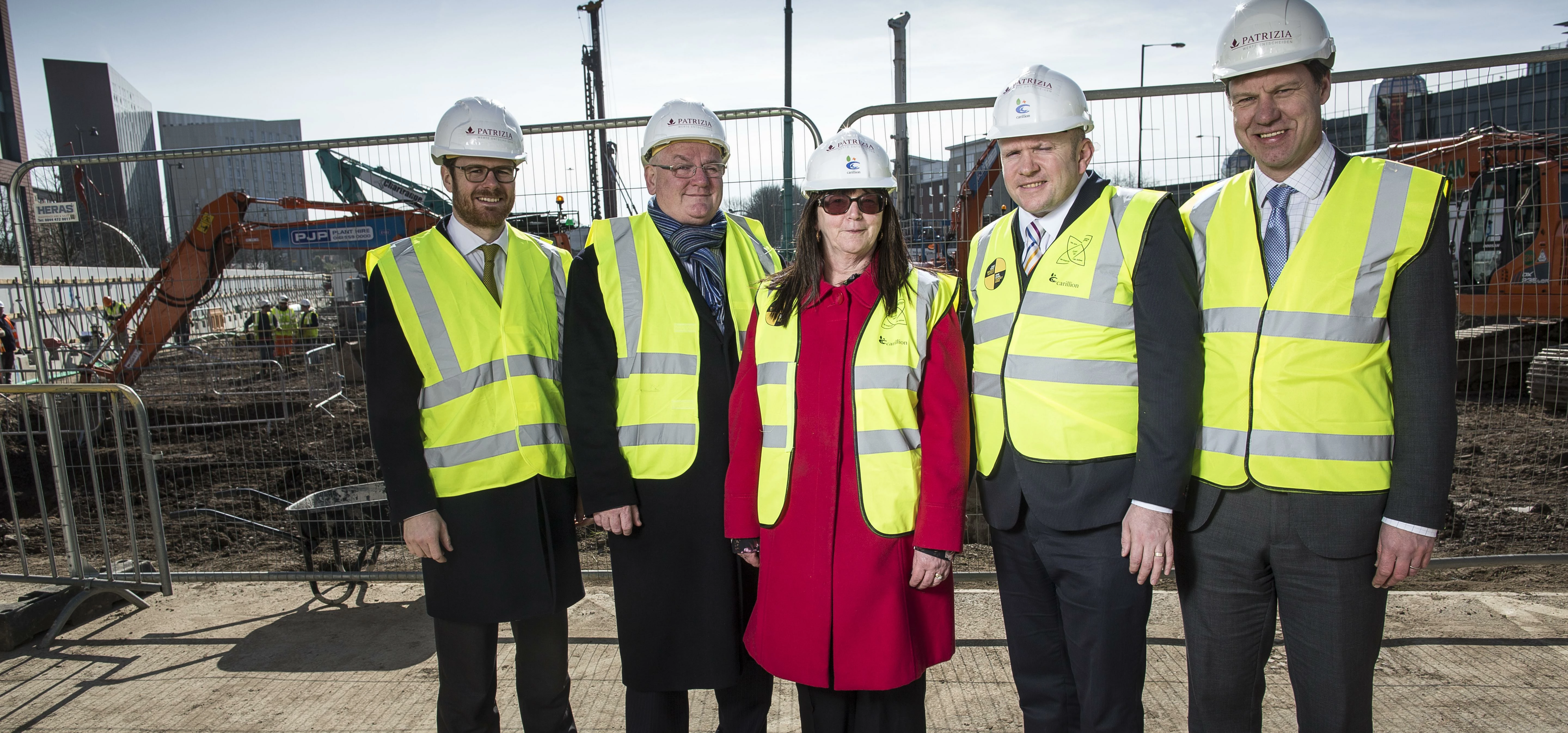 Pictured from left to right: James Muir, Councillor Kieran Quinn, Councillor Susan Quinn (Lead), Pad