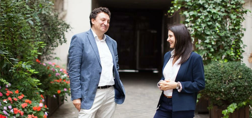 VizEat co-founders Jean-Michel Petit and Camille Rumani.