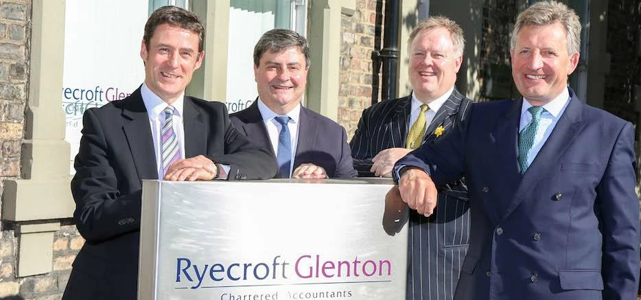 From left to right: Mark Hipkin, Guy Goodings with their advisors Ian Smith and Chris Robson