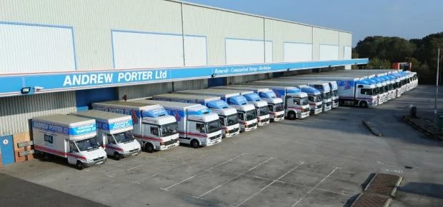 The Andrew Porter Ltd fleet of vehicles