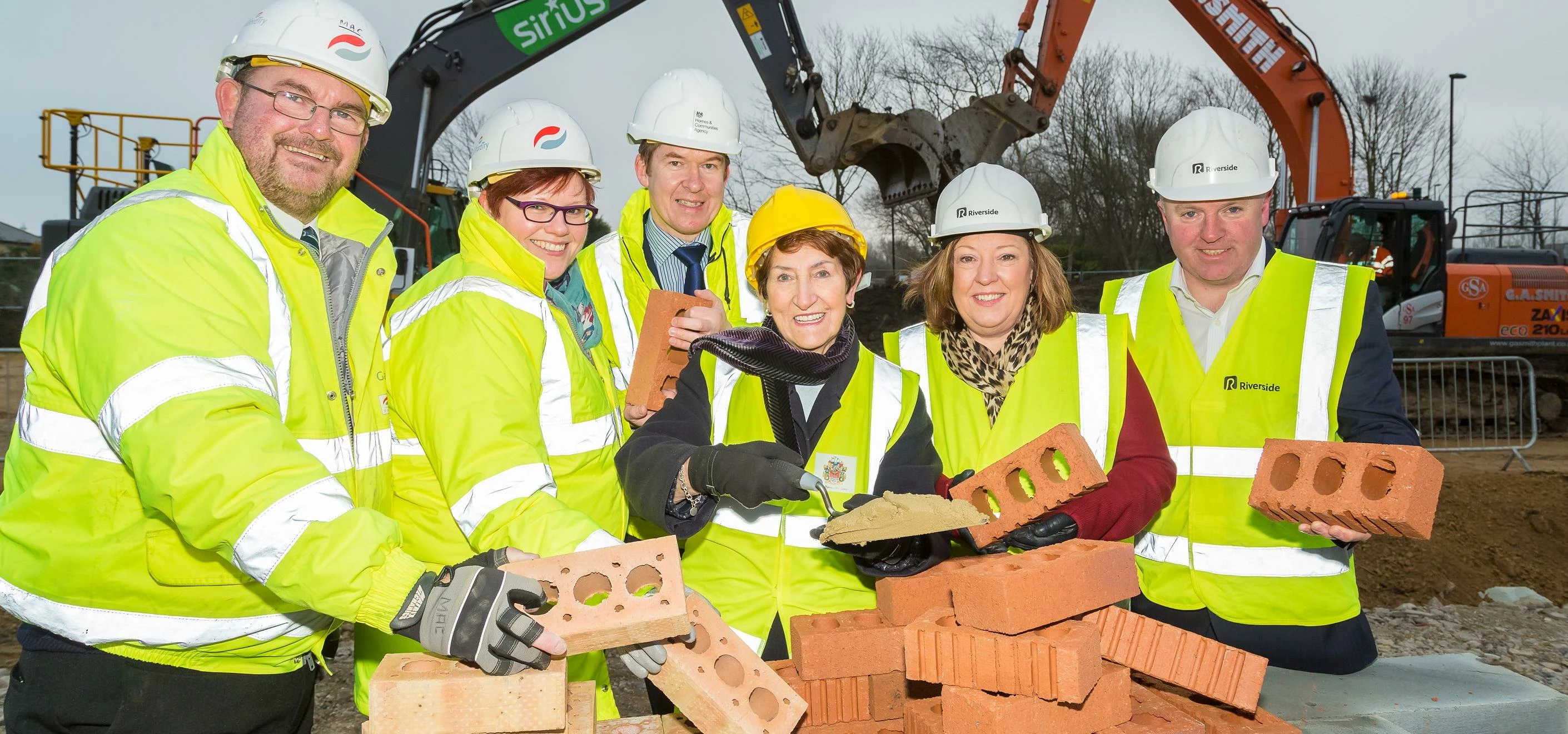 Mac Bell (Site Manger), Sara Holmes, Martin Wilks, Norma Redfearn, Julie Gray and David Robinson (Ri