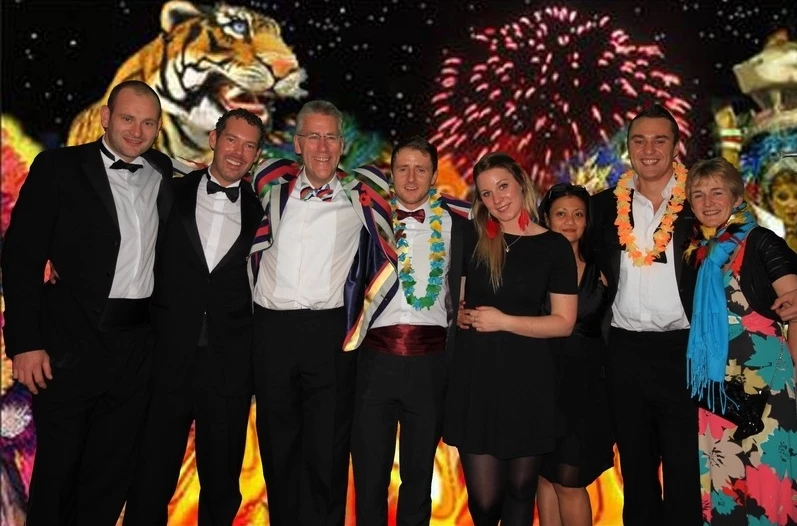 M Media & Design and Wooden Spoon's team enjoying the Carnival Ball in London