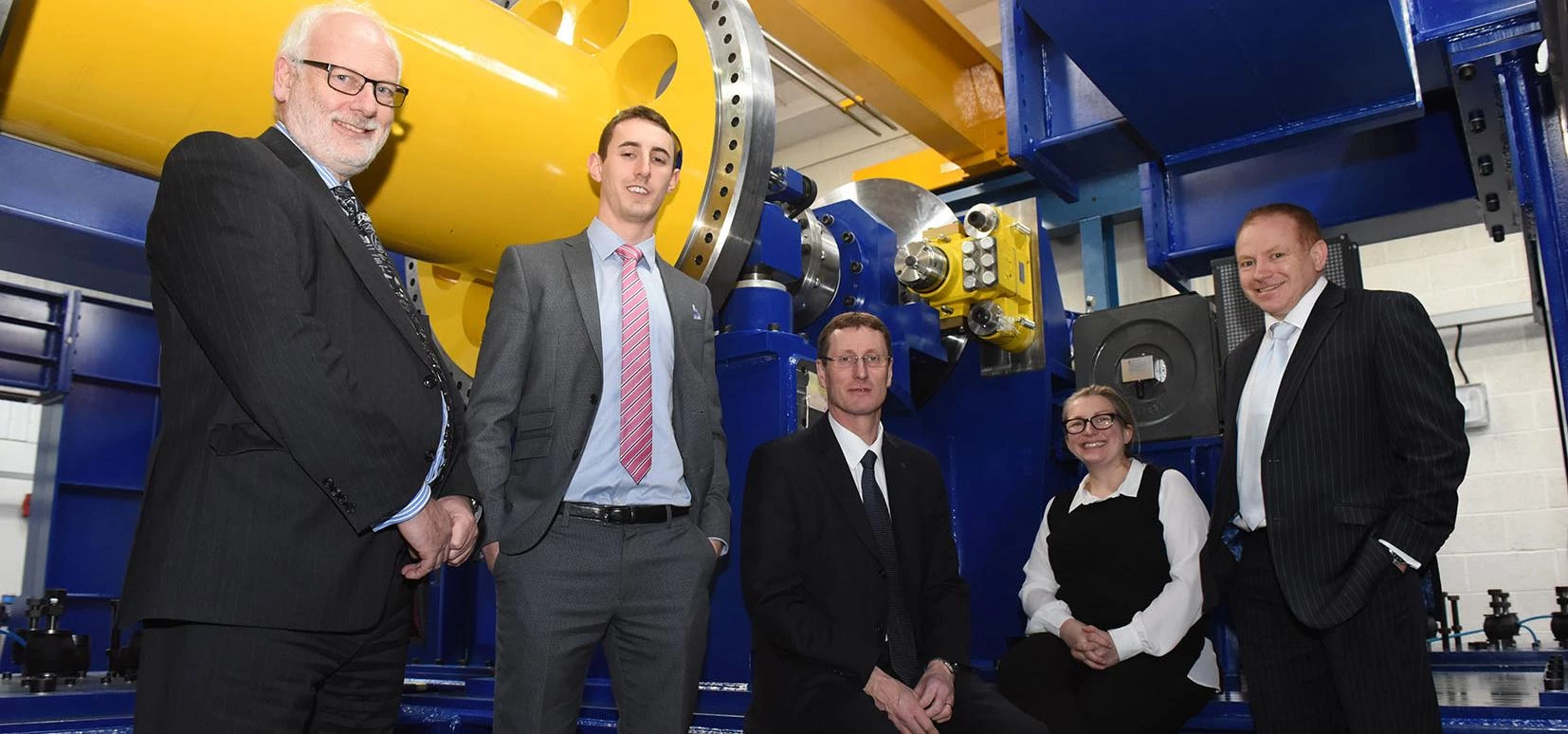 (l-r) Nick Mallinson (Warwick Manufacturing Group), Adam Titchen (EEF) Neil Wyke (Georg UK), Lucy Pr