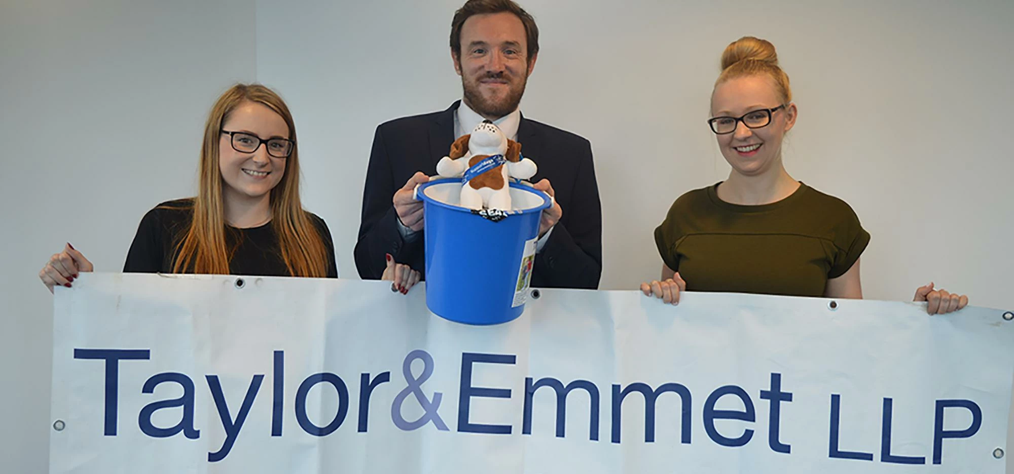 Taylor&Emmet's Colour Obstacle Rush team (left to right), Jenni Arundale, John Green and Elsa Russel
