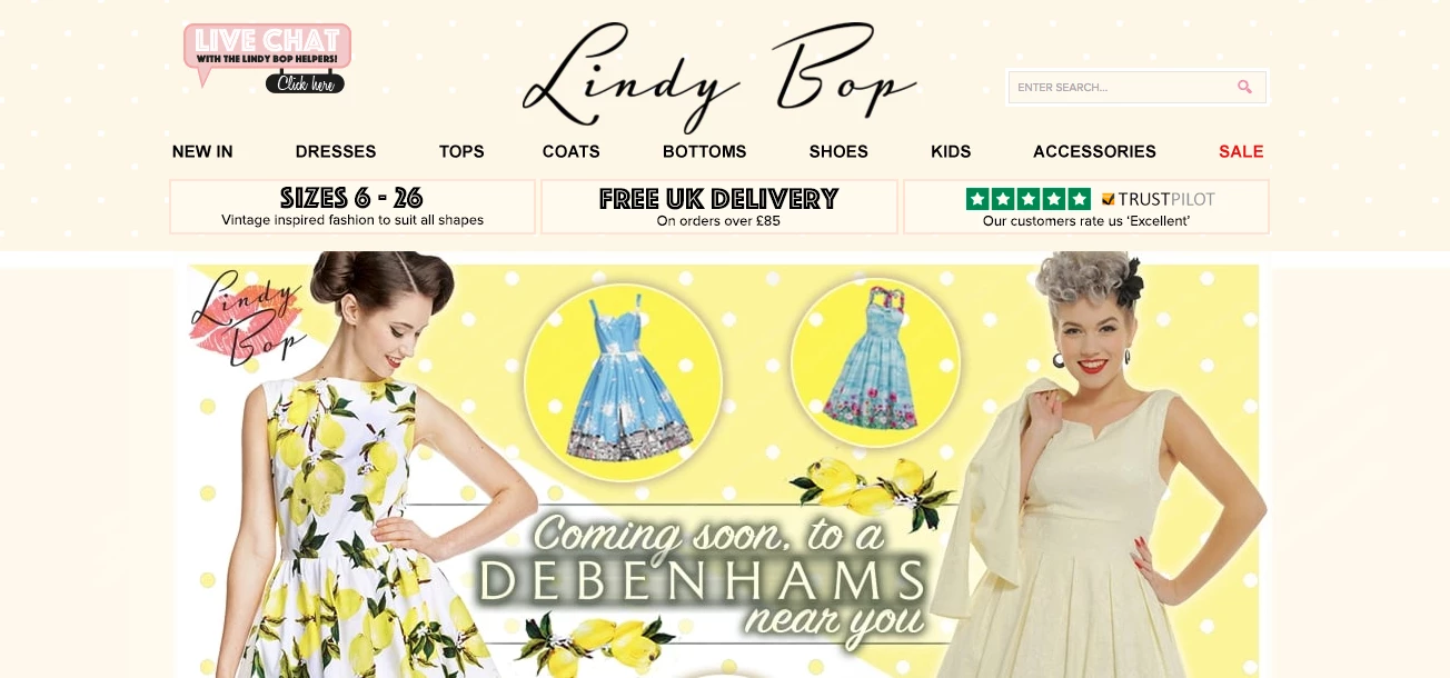 Lindy Bop recently launched an online store in Germany