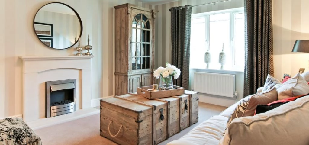 Inside the showhome at Herriot's End