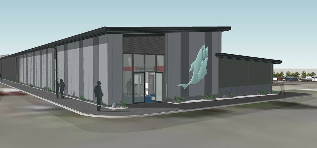 An artist's impression of the new fish market hall