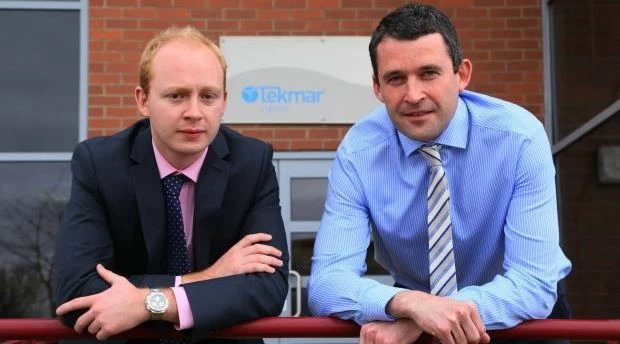 Tekmar CEO James Ritchie (left) and Mark Henderson, Head of Sales & Marketing (right) outside the co