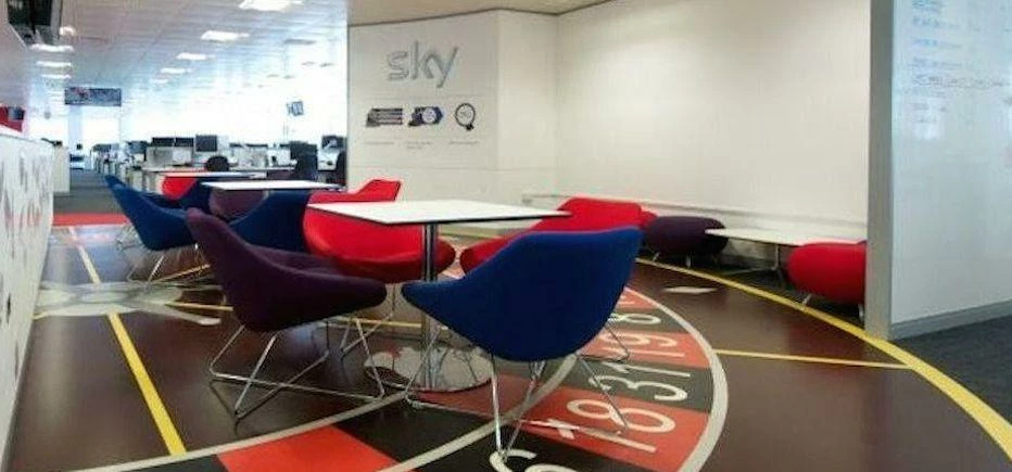 Inside Sky Betting and Gaming’s Leeds offices. 