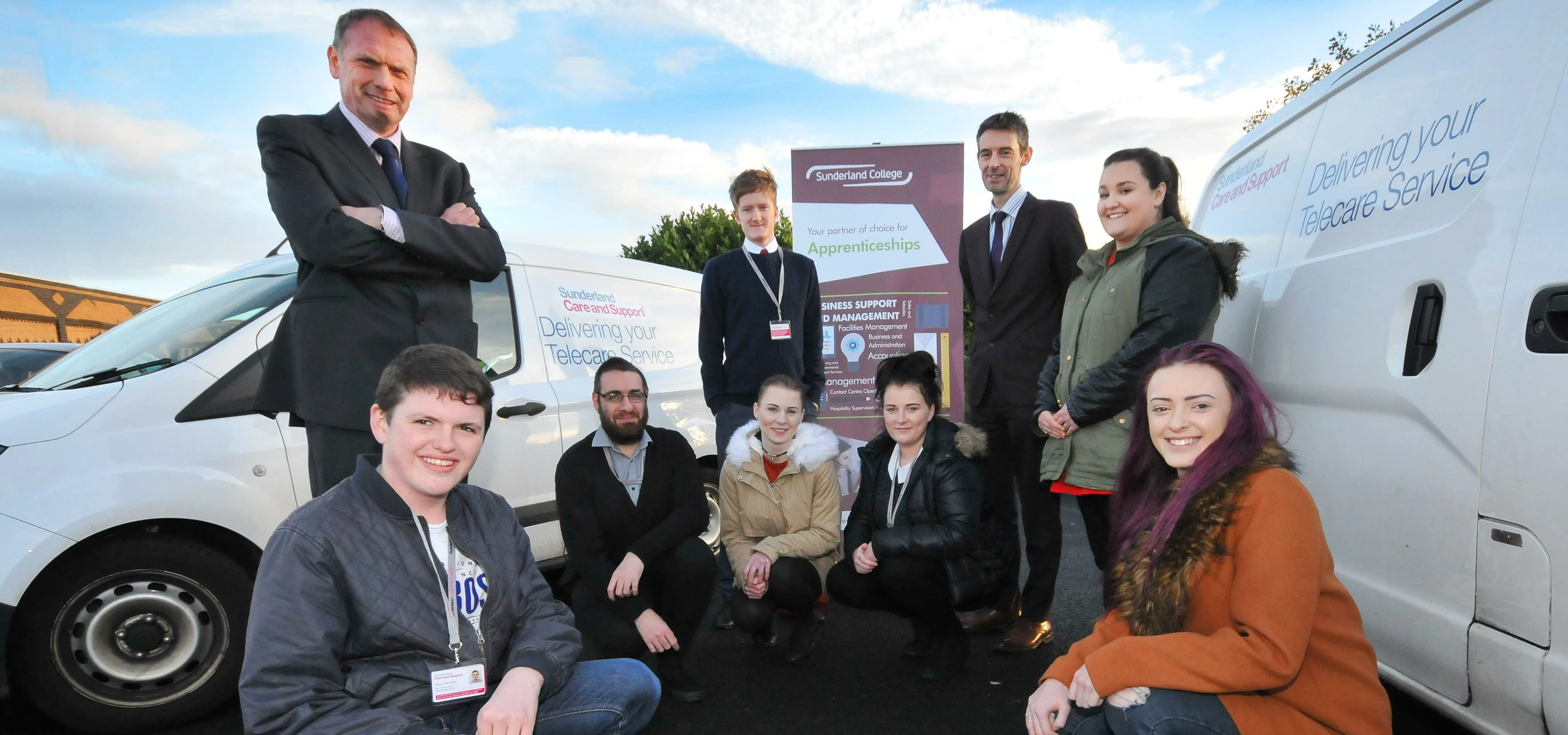 Apprentices with Sunderland Care and Support