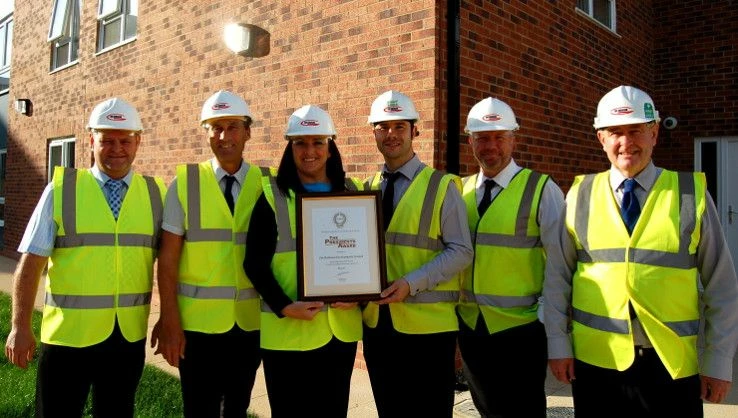 Safety First – Michelle Boylan, Health and Safety Co-ordinator at Gus Robinson Developments, with th