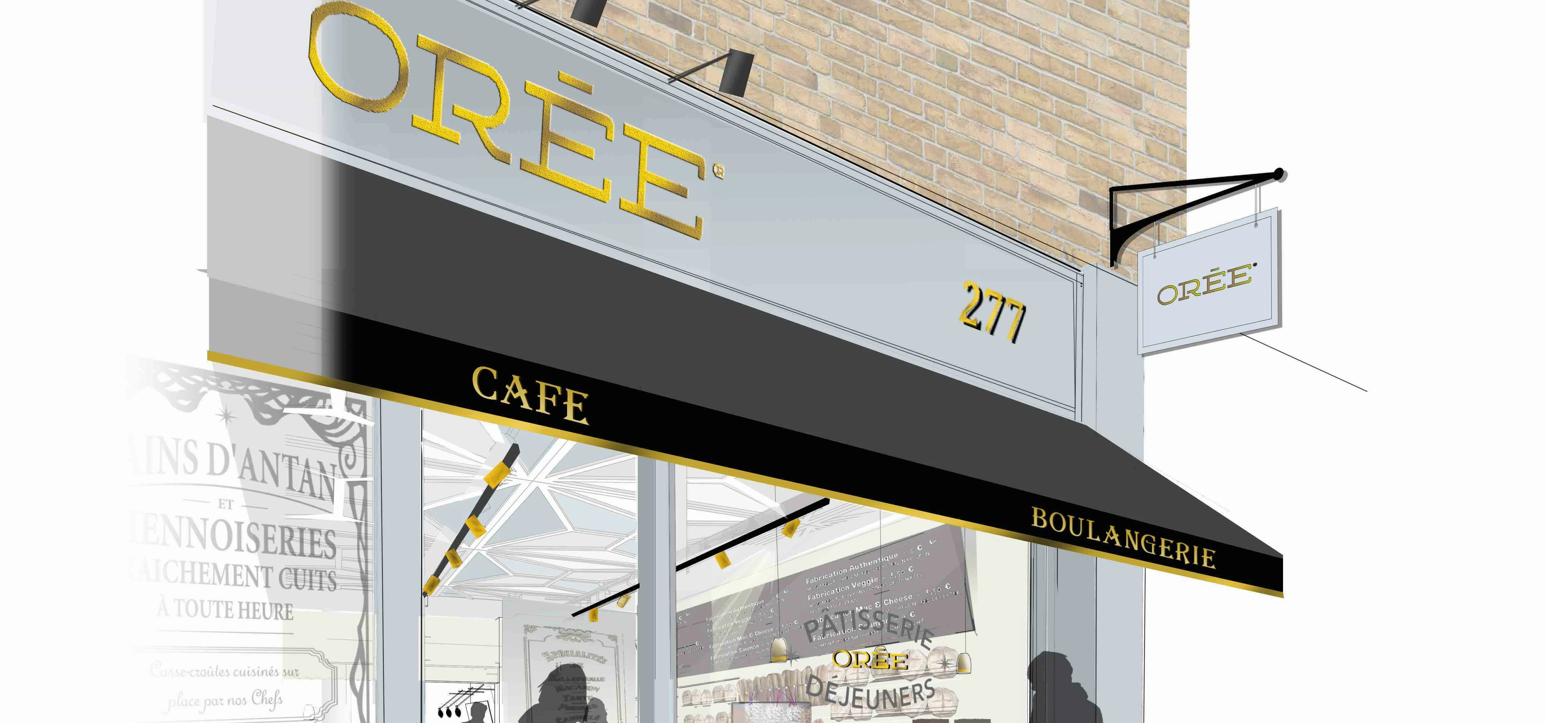 Artist impression of new Orée café on Fulham Road