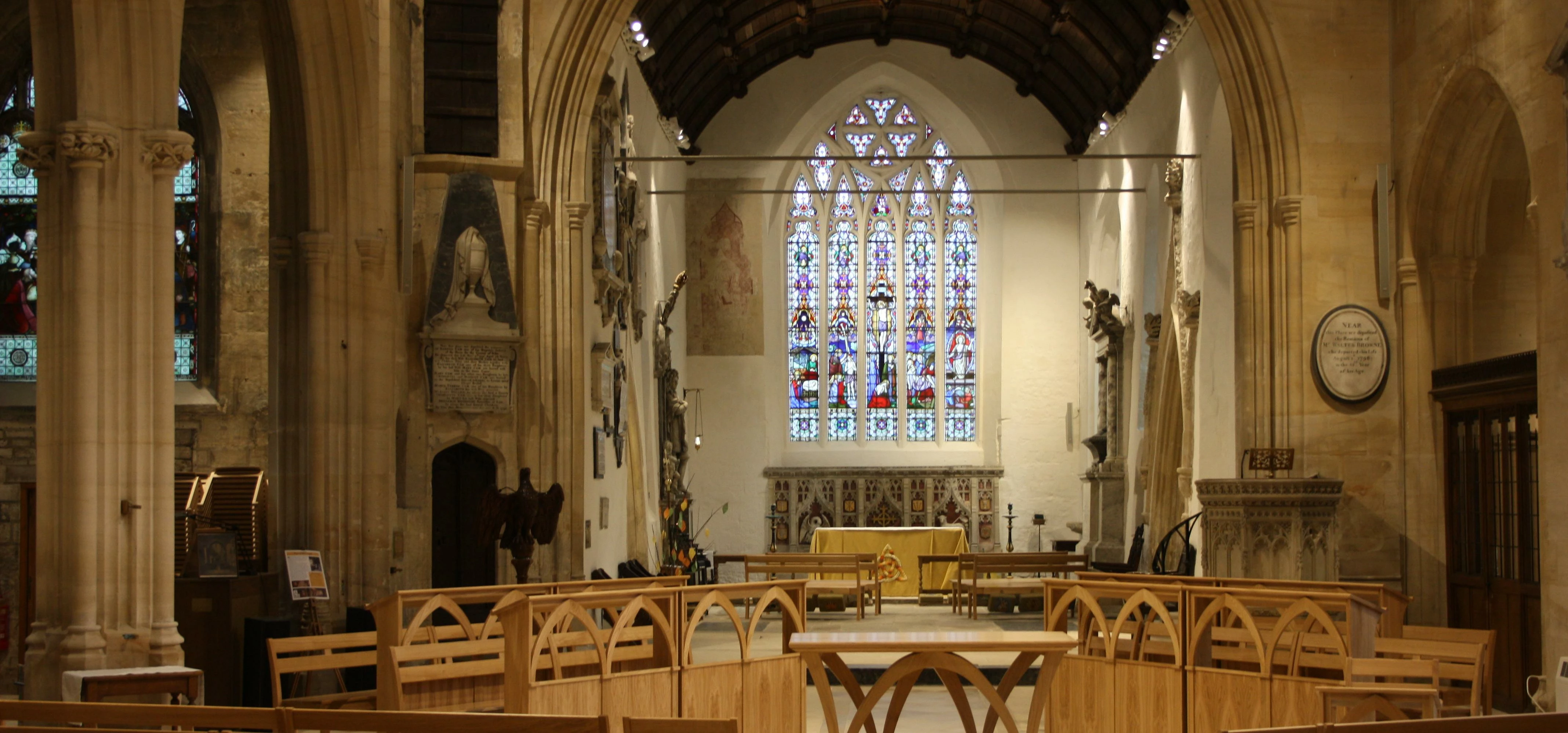 Treske furniture at Holy Trinity Church in Bradford-on-Avon