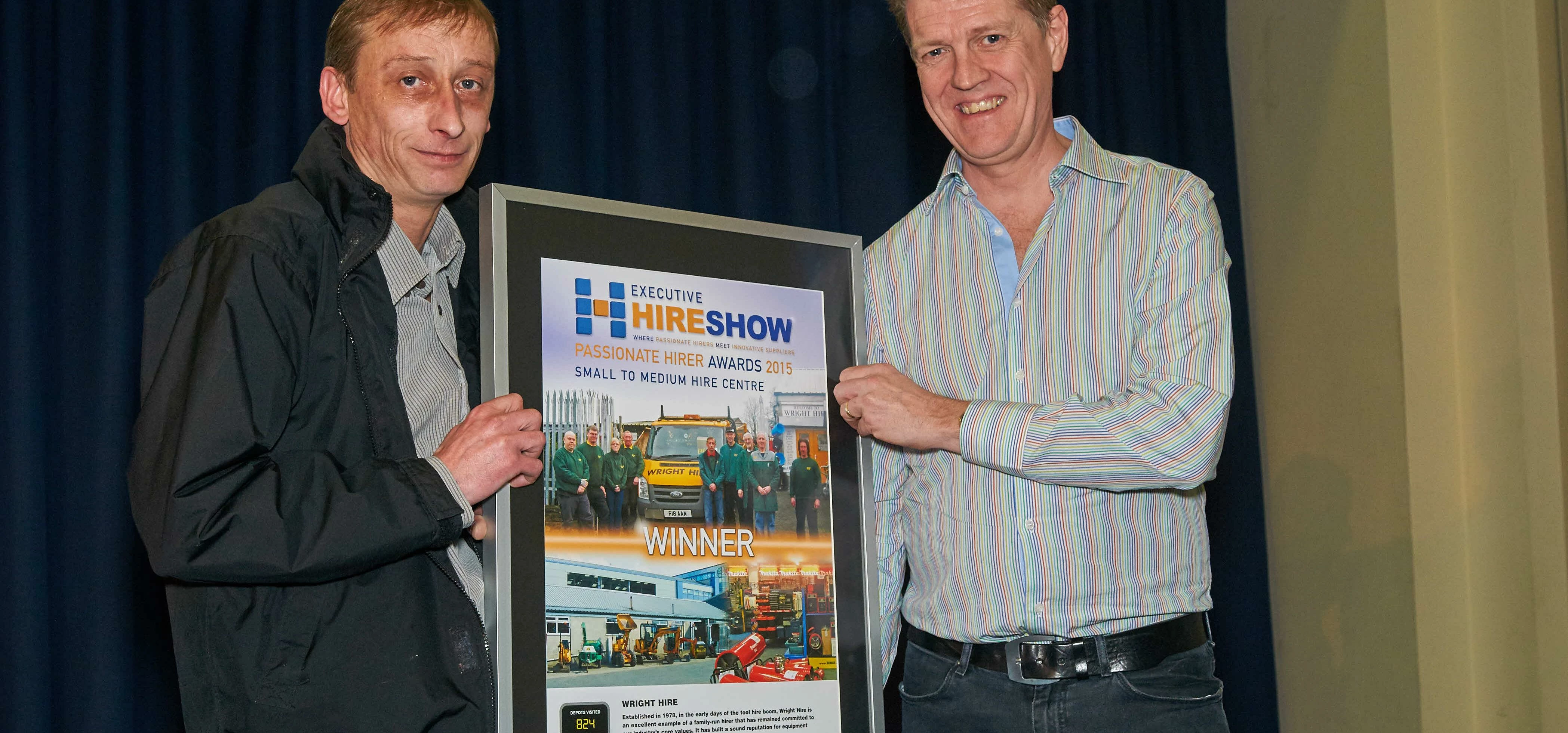 Marple-based Wright Hire picks up Passionate Hirer of the Year Award 2015