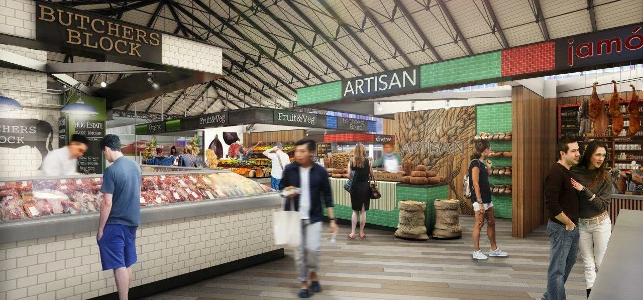 A CGI of the new Market Hall