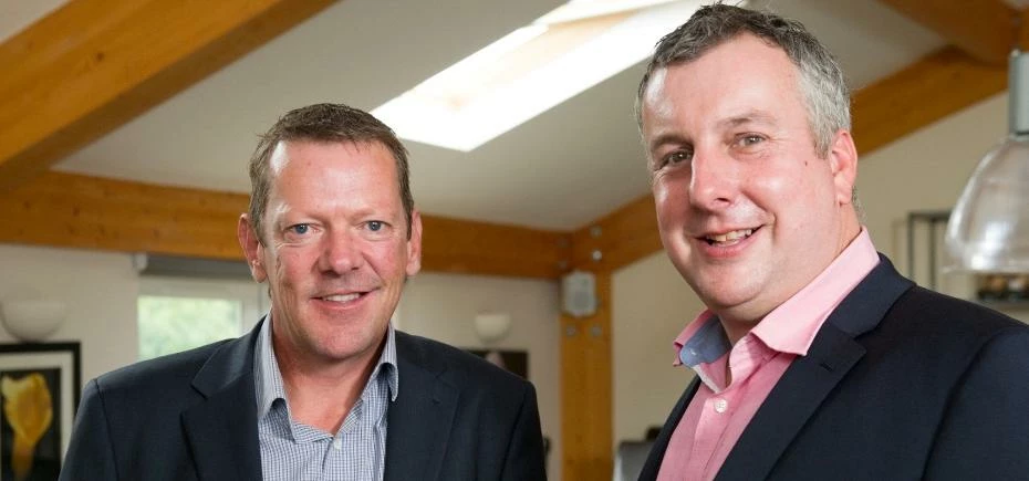 Andy Jewitt, new Director at 360 Chartered Accountants, is welcomed by Founding Director Andy Steele