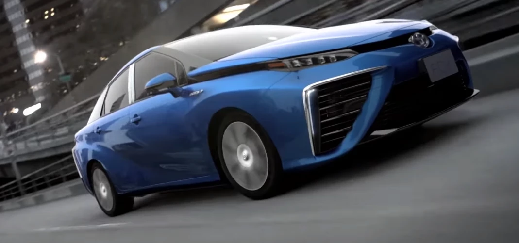 Toyota's hydrogen-powered Mirai. Image: Toyota - YouTube