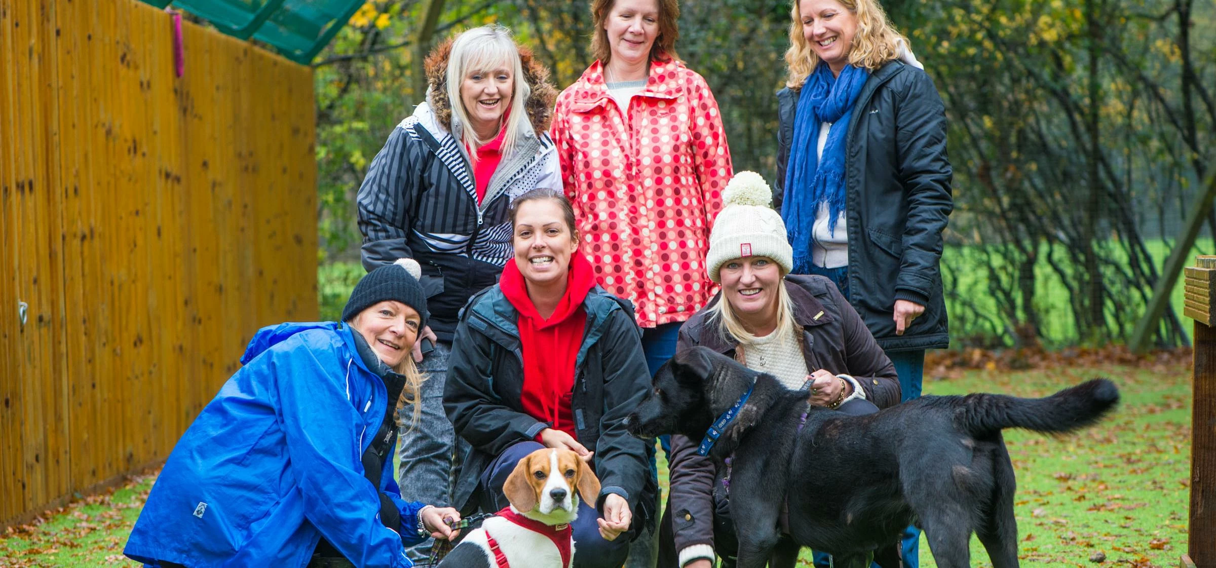  Staff and volunteers at Holly Hedge Animal Sanctuary in Barrow Gurney