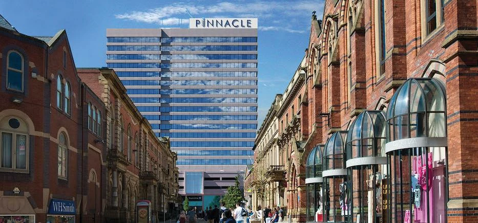  Pinnacle Leeds, the city centre's tallest office tower.