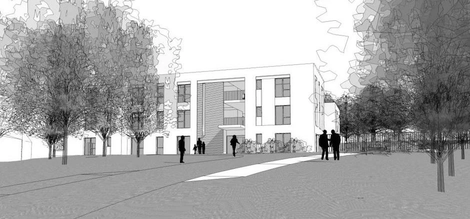 A sketch of the first rental homes that will be delivered in Sheffield.