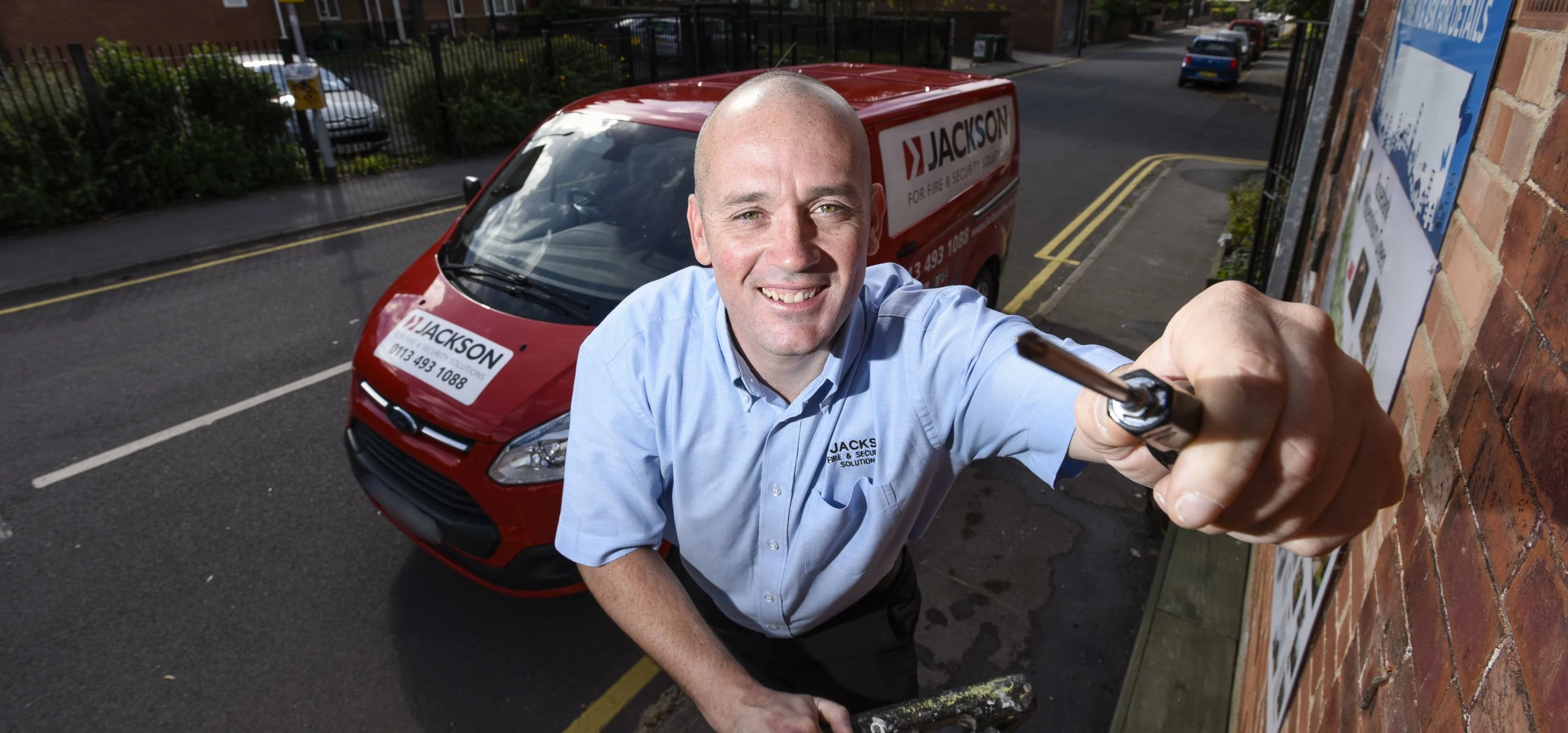 Kris Milner, manager of Jackson Fire & Security's new Leeds branch.