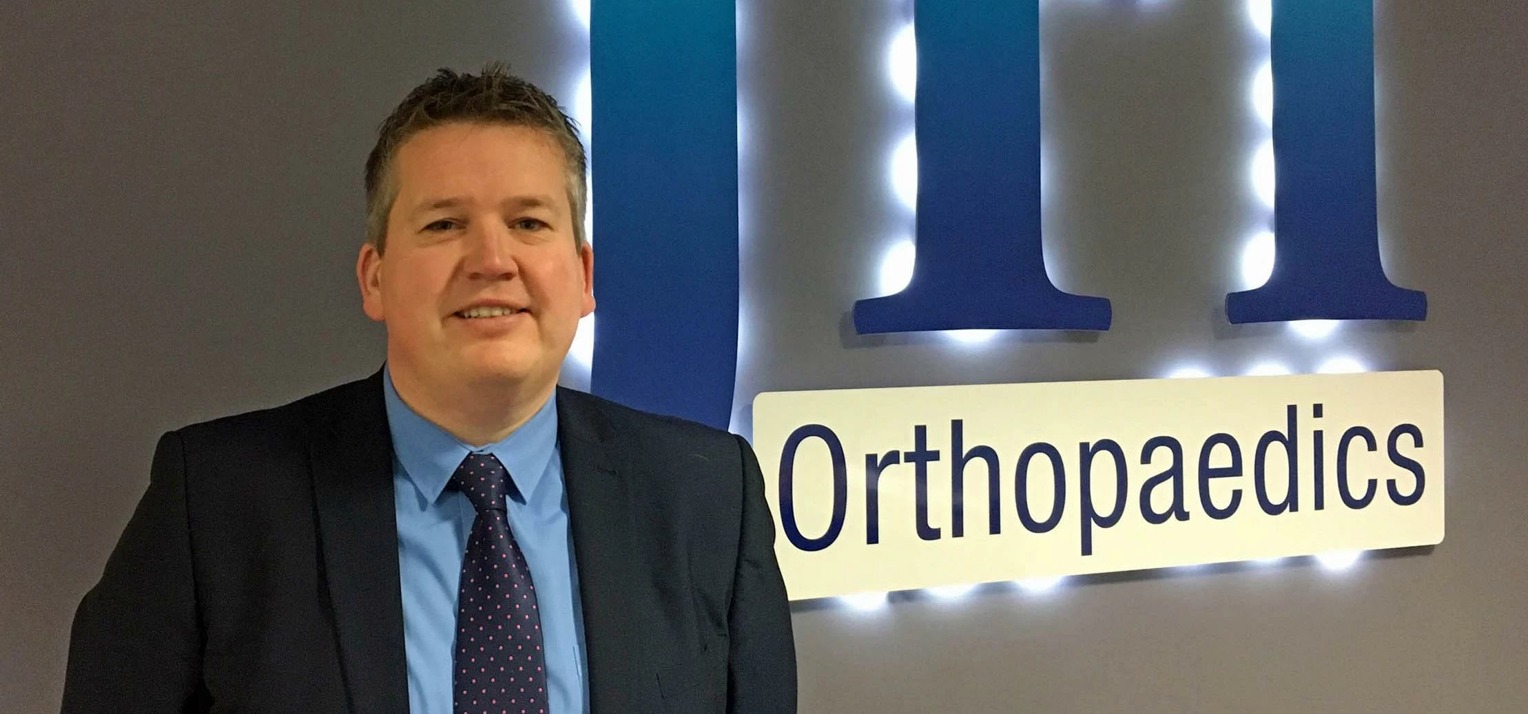 Alistair Wheatley, the new UK Business Manager at JRI Orthopaedics