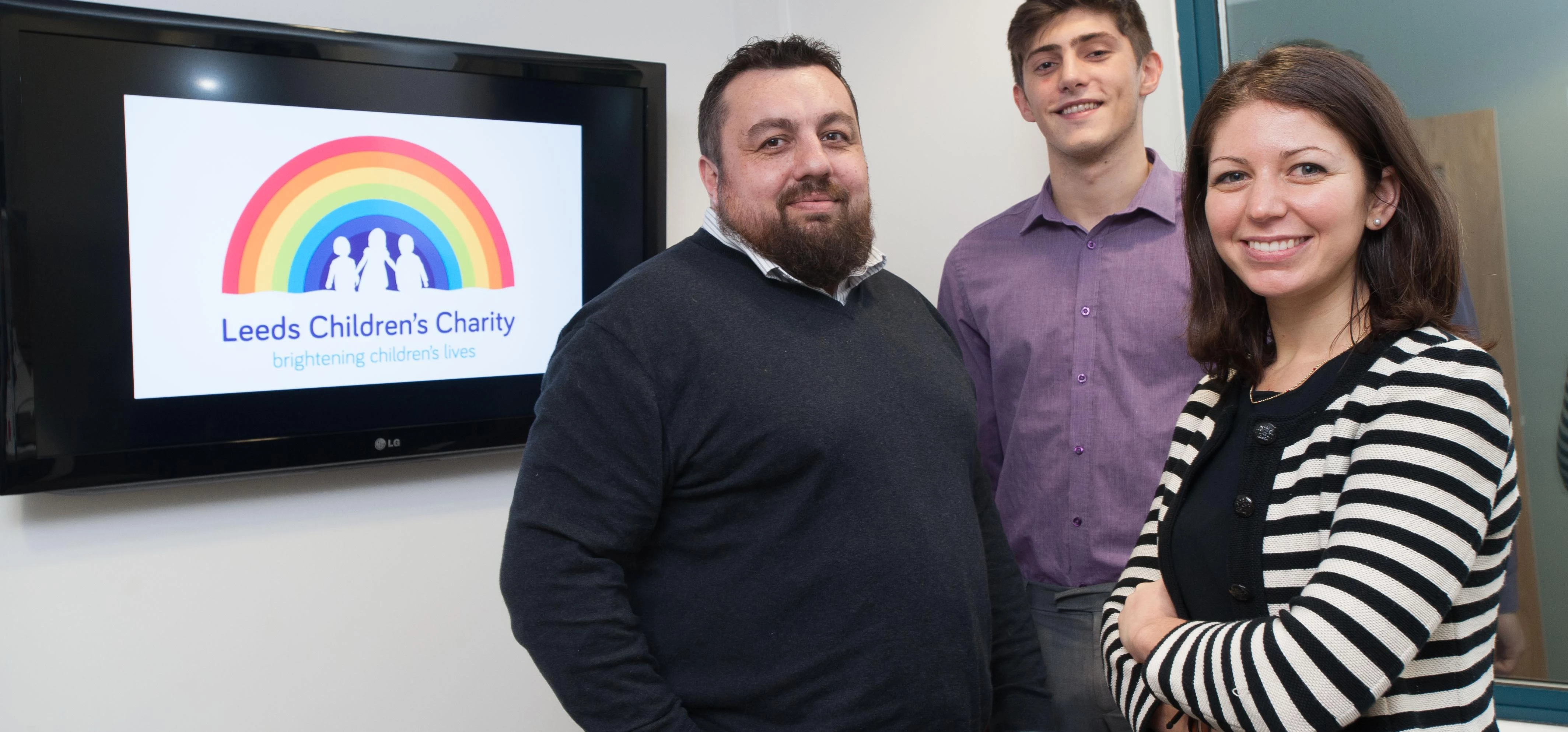 Helping to make a difference l to r: Martin Taylor-Hemingway, Oliver Hempsall and Giulia Tomassini o
