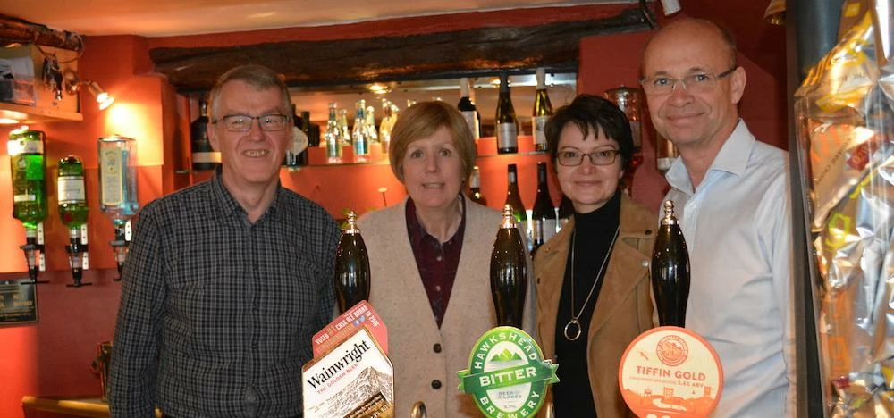 L-R: Iain and Jenny Black with Lucy and Mark Fuller