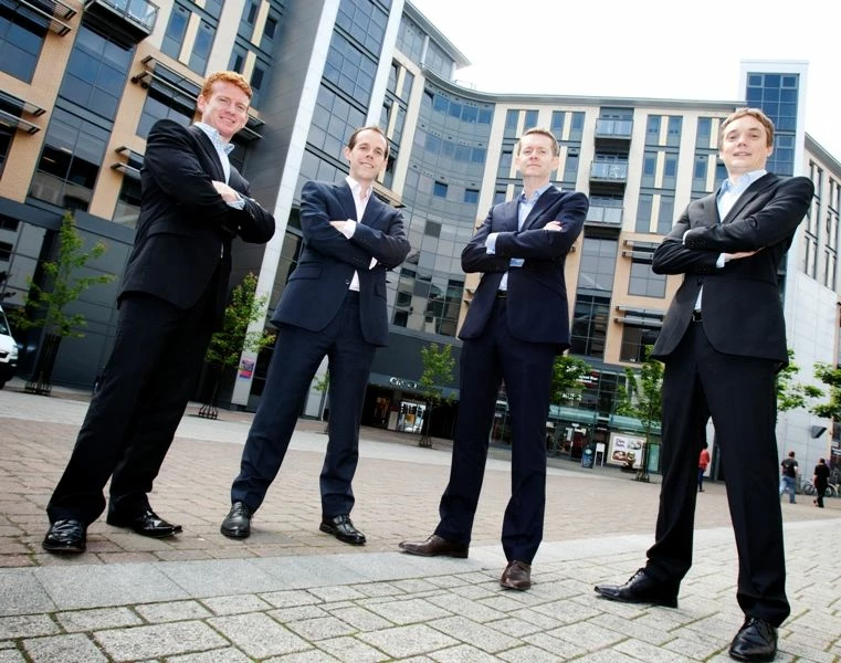 Drayton Partners outside their new office 