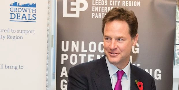 DPM Nick Clegg at the Growth Deal signing in Leeds