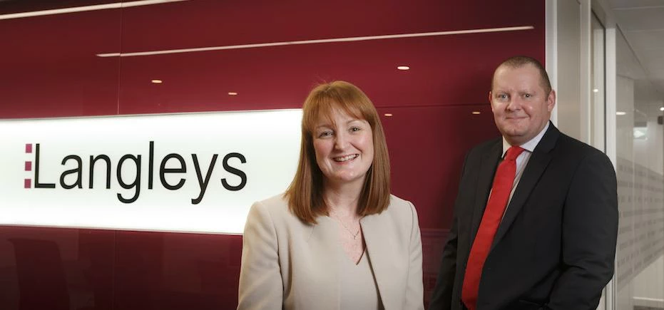 Alex Birch, solicitor, and Christian Hunt, partner, at Langleys Solicitors. 