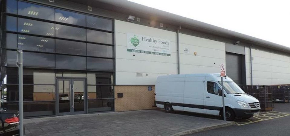 The Healthy Foods Online warehouse in Liverpool.