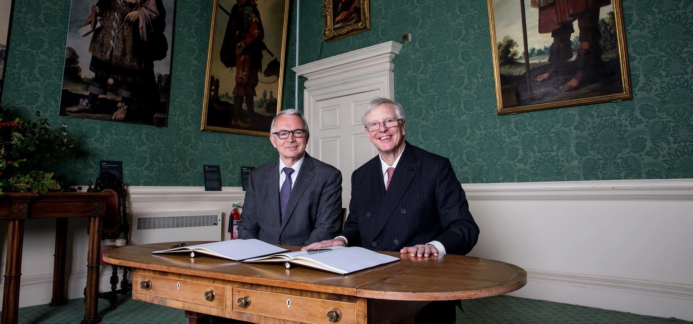 Professor Stuart Corbridge, Vice-Chancellor of Durham University, signs the partnership agreement wi