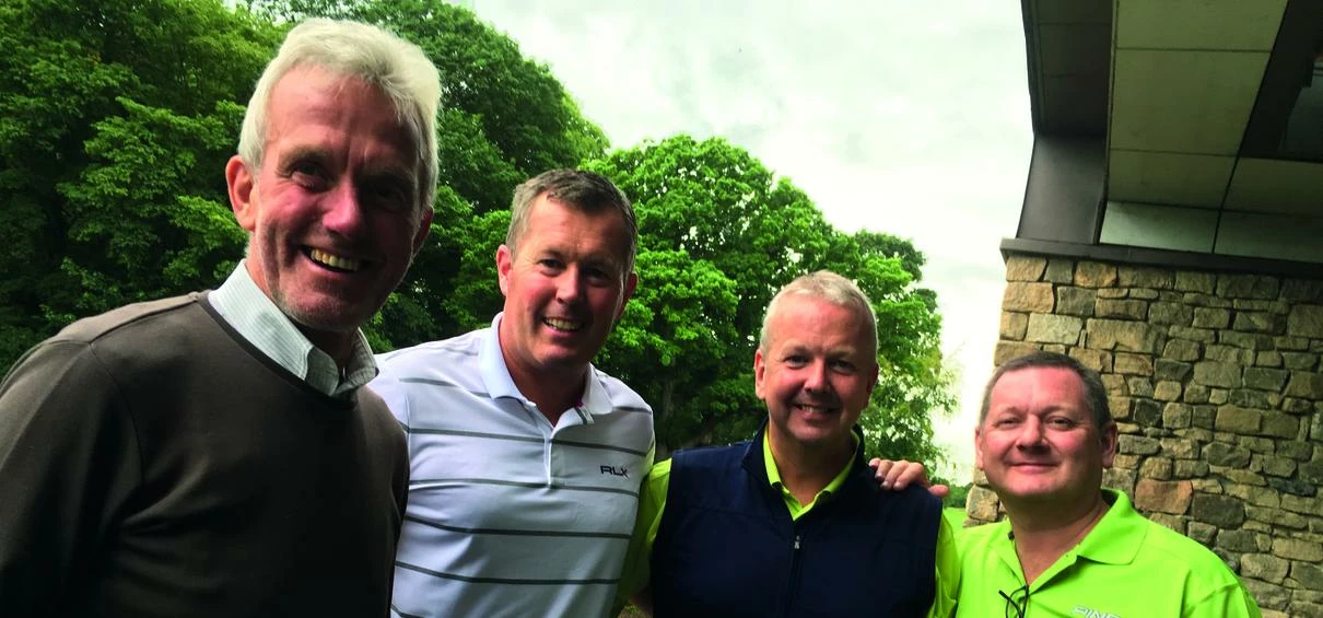 Offstone Publishing Golf Day winning team: Geoff Cook, Jonathan Ward, Gary Ramsay and Michael Foggin